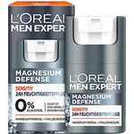 L'Oréal Men Expert Sensitiv Gesichtspflege, Beruhigende Feuchtigkeitscreme für empfindliche Haut mit Magnesium und Hyaluronsäure, Magnesium Defense, 50 ml