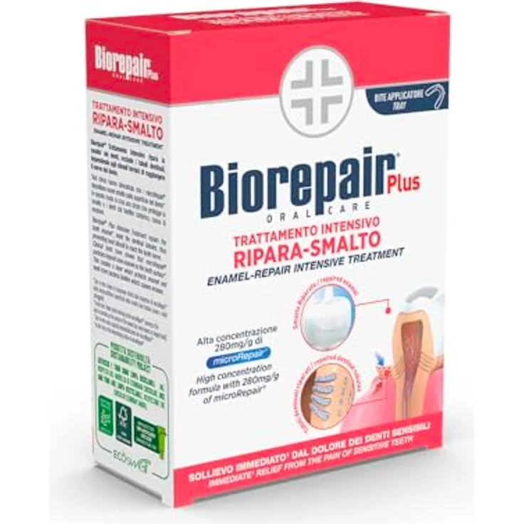 Biorepair Desensitizing Enamel-Repair Shock Treatment Set, Zahnpasta für empfindliche Zähne mit 50 ml regenerierender Wirkung – Bild 3