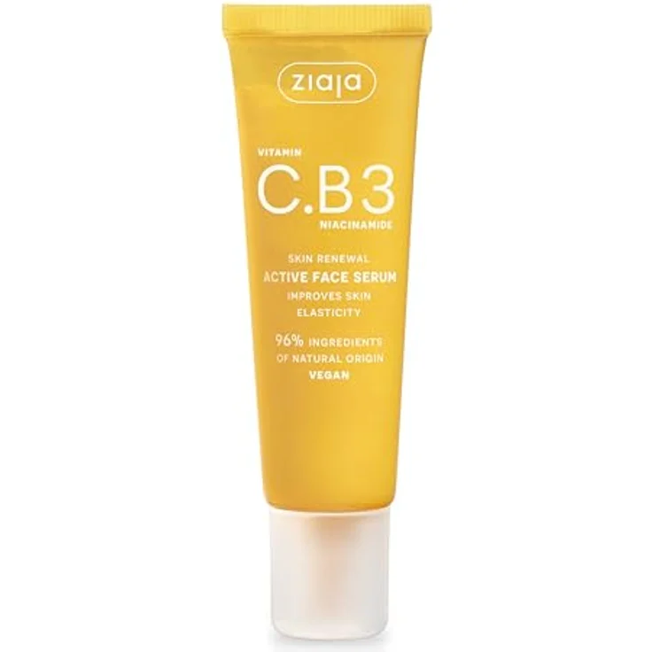Ziaja VITAMIN C.B3 NIACINAMIDE Aktives Gesichtsserum, 30 ml - Mit Vitaminen B5, B6, E und Peptid-Komplex – Bild 1