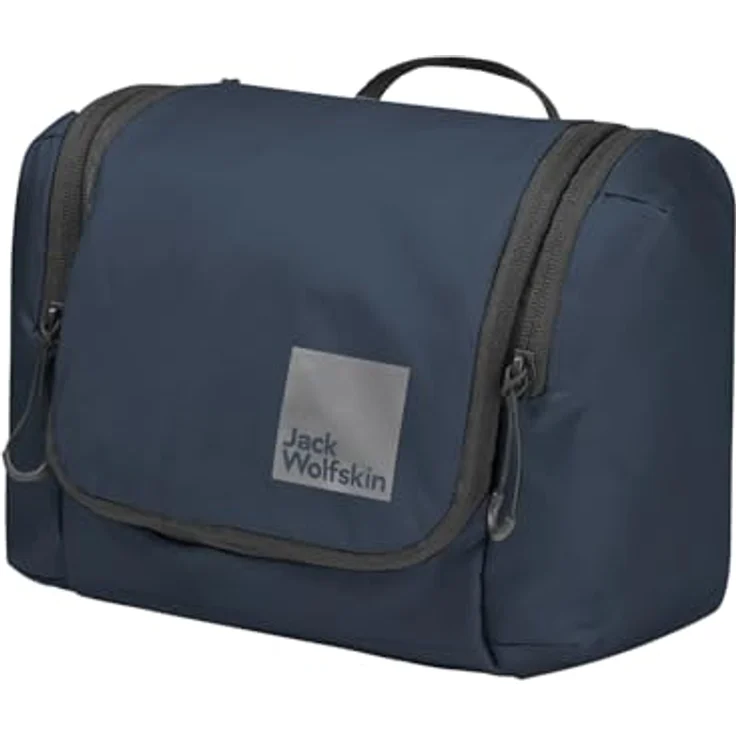 Jack Wolfskin WANDERMOOD WASHBAG, Beauty Case mit 6 Innenorganisierern, verstaubarem Aufhängehaken und abnehmbarem Spiegel – Bild 1