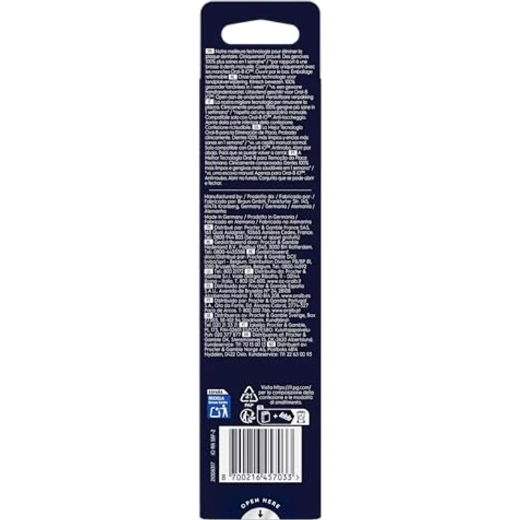 Oral-B Gentle Care Ersatzbürsten, weich, schwarz, für empfindliches Zahnfleisch, 2 Stück, exklusiv für Oral-B iO – Bild 4