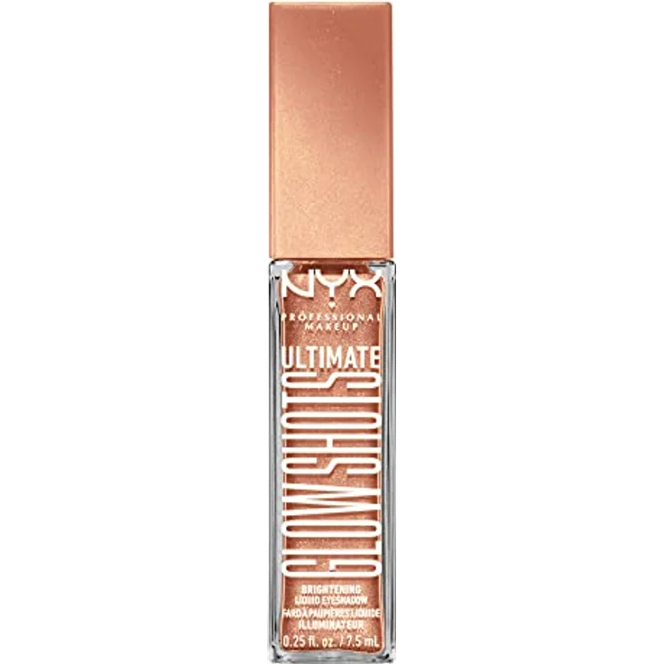 NYX Professional Makeup Ultimate Glow Shots Lidschatten, flüssig-cremige Textur mit Vitamin C, Papaya und Koffein, Farbe: Twisted Tangerine, 7,5 ml – Bild 9