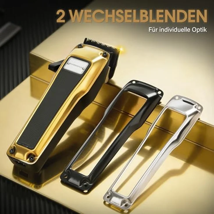 BarberPub HC176, Elektrische Haarschneidemaschine Profi mit 6 Klingen, 2 Gehäusedeckeln, Ladestation und bürstenlosem Motor – Bild 6