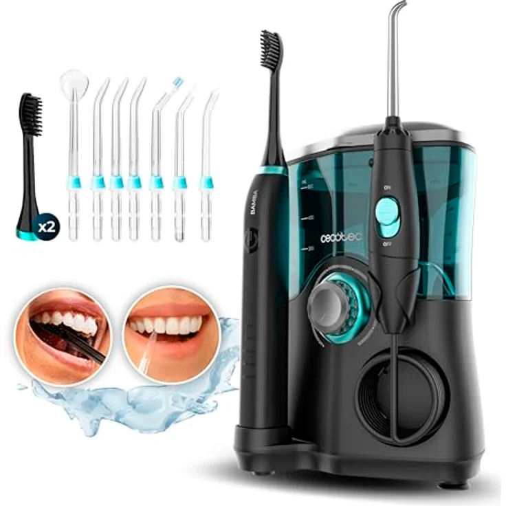 Cecotec Bamba ToothCare Jet Clean, Tisch-Munddusche mit 0,6 L Wassertank, 7 Düsen und 10 Betriebsstufen – Bild 1