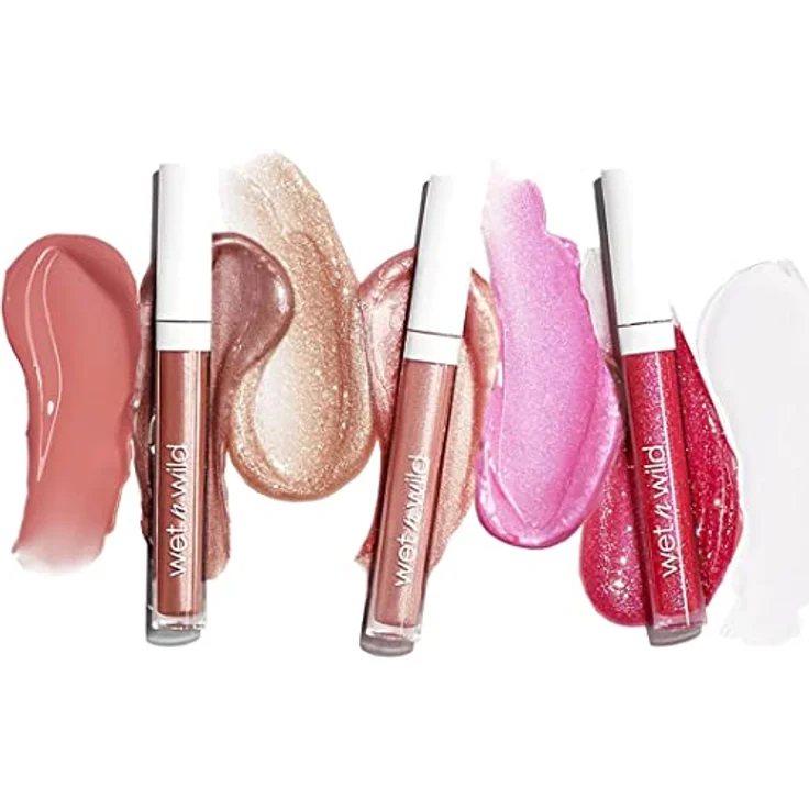 Wet n Wild Mega Slicks Glitzer-Lipgloss, feuchtigkeitsspendend, Farbton Crushed Grapes, 5,4 g – Bild 6