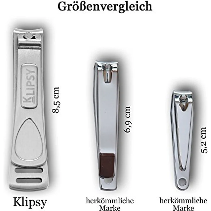K-Pro Nagelknipser Groß - Edelstahl Fingernägel Fußnägel Nagelzwicker - 1 Stück – Bild 3