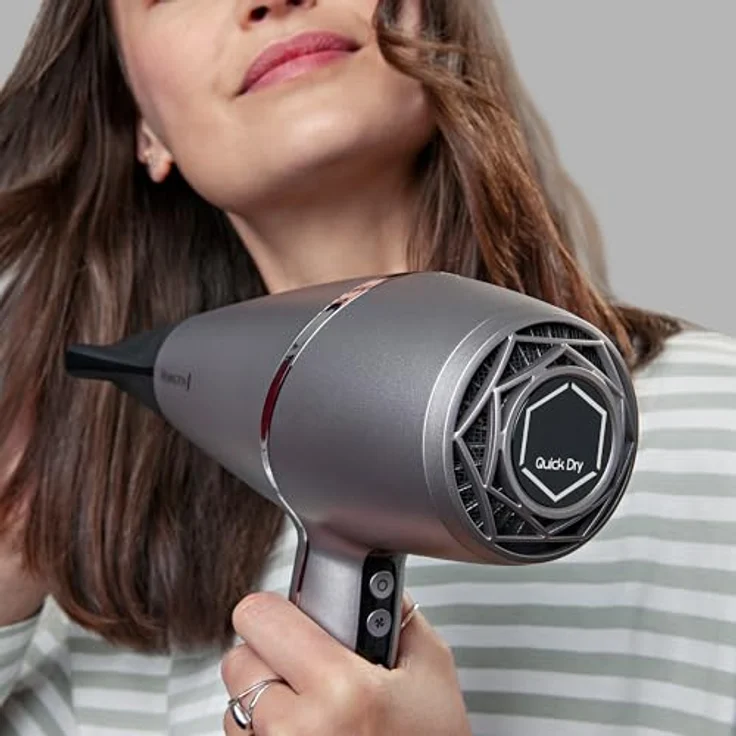 Remington AC9800 PROluxe You Haartrockner, 2400W, Kaltstufe, inkl. 3 Aufsätze Diffusor, grau – Bild 9