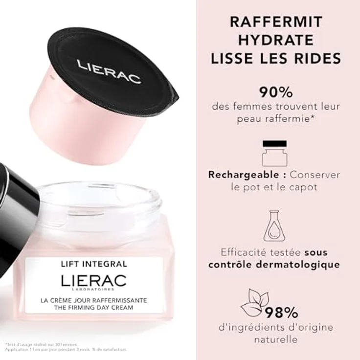Lierac Lift Integral La Crème Jour Raffermissante Refill, 50 ml - Gesichtscreme mit Qualität/Haltbarkeit und einfacher Bedienung – Bild 2