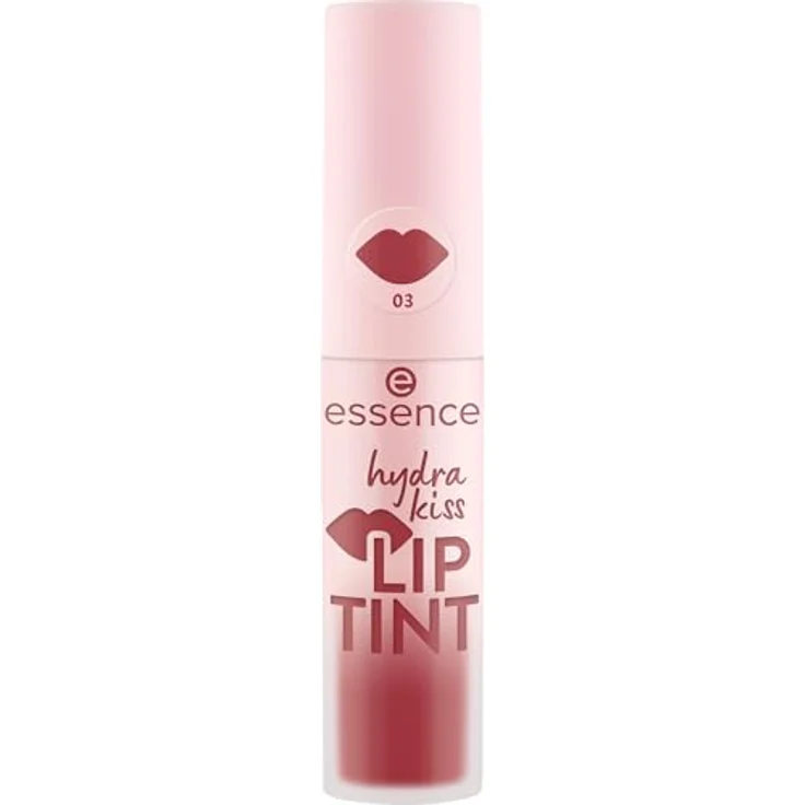 essence hydra kiss LIP TINT, Lippenstift Nr. 03, Rot, langanhaltend, vegan, glänzend, ohne Parabene, ohne Mikroplastik, 3er Pack (3x4ml) – Bild 2