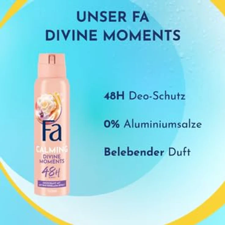 FA Deospray Divine Moments (1x 150ml), Deodorant mit wilder Kamelienblüte, Vegane Formel, stoppt Bakterien, ohne Aluminiumsalze – Bild 6