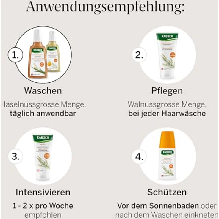 Rausch Nähr-Shampoo mit Ei-Öl, 200 ml - Reichhaltige Pflege für gesundes Haar – Bild 7
