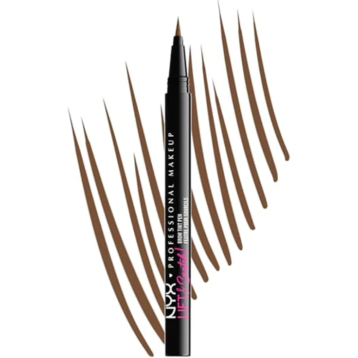 NYX Professional Makeup Lift & Snatch Brow Tint Pen, Augenbrauenstift 1 ml in Caramel mit präziser Spitze für natürlich definierte Brauen