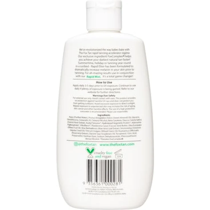 THE FOX TAN Fragrance Free Rapid Tanning Mist, Bräunungsbeschleuniger für Gesicht und Körper, 120 ml – Bild 6