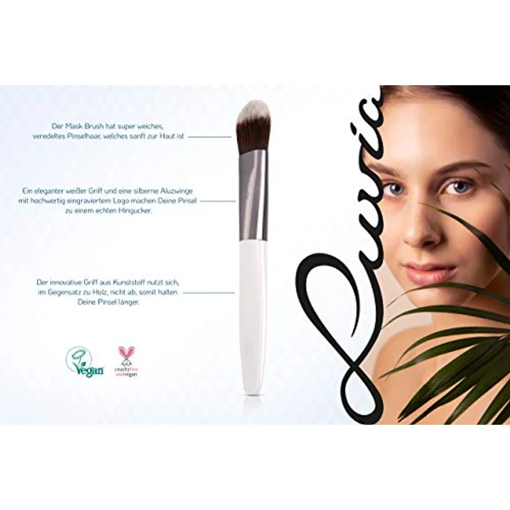 Luvia Cosmetics Maskenpinsel Mask Brush Make-up Pinsel, Dekorative Kosmetik Make-up Accessoires – Bild 4