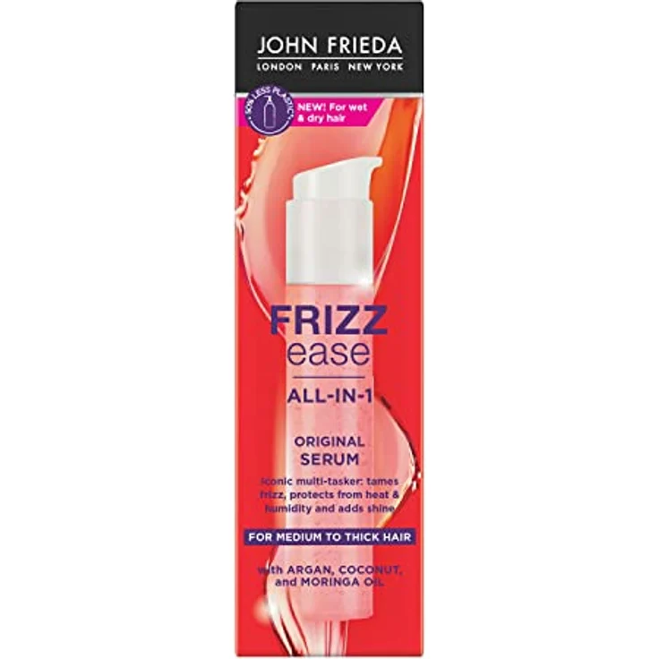 John Frieda Frizz Ease Original, glättendes Serum für strapaziertes Haar, 50 ml, seidige Geschmeidigkeit – Bild 1