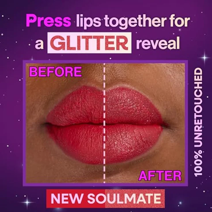 wet n wild Megaglitter Shimmer Liquid Lipstick, 2,8 ml, vegan und tierversuchsfrei, schimmerndes Finish – Bild 3