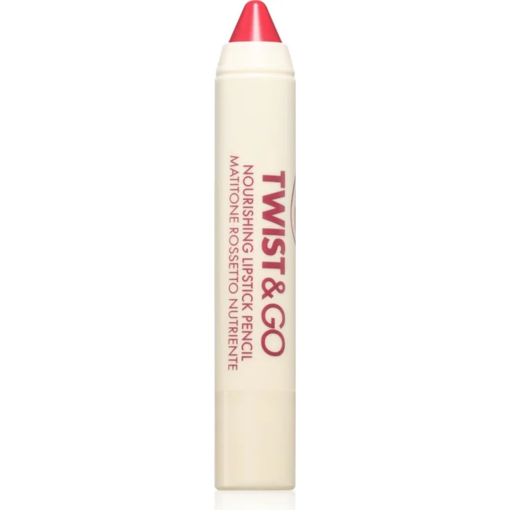 puroBIO Cosmetics Twist&Go Pflegender Lippenstift, Raspberry Red, 2.9 g, vegane Textur, intensiver Glanz, leicht aufzutragen – Bild 1