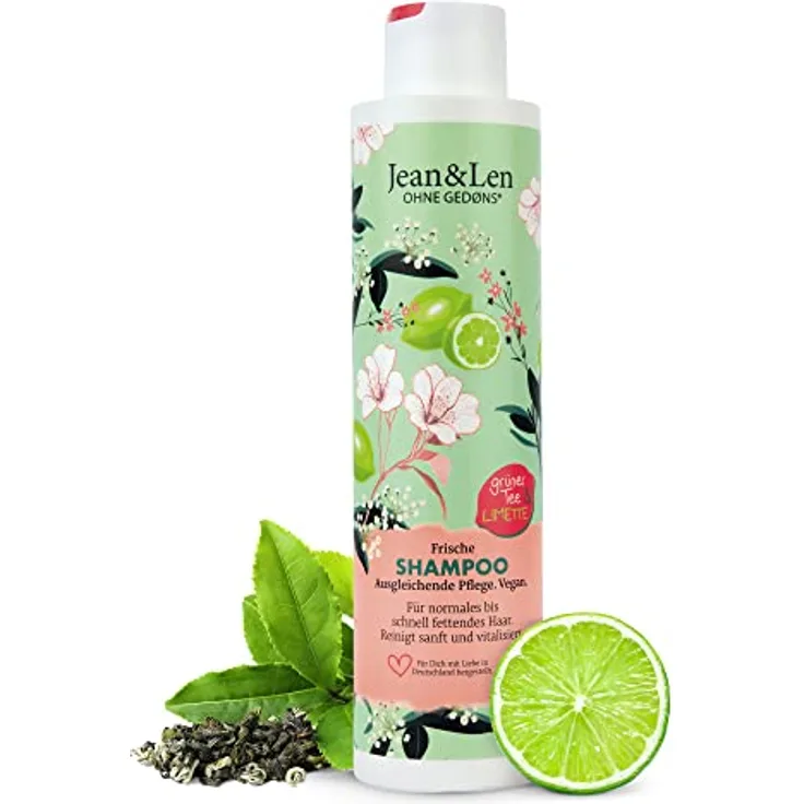 Jean & Len Grüner Tee & Limette Frische Haarshampoo 300 ml