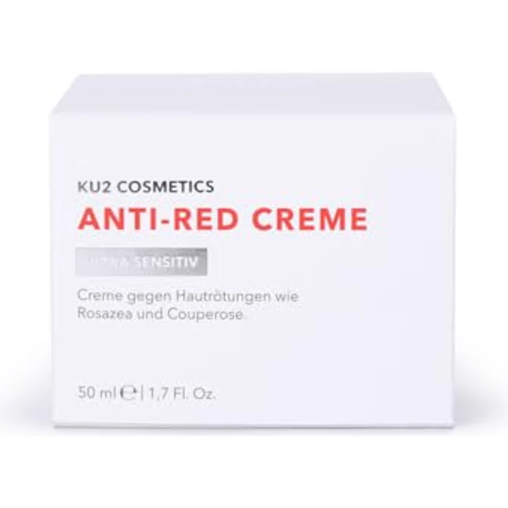 KU2 Cosmetics Anti-Red Ultra Sensitiv Creme, Beruhigende Gesichtspflege gegen Rötungen & Irritationen, stärkt Hautschutzbarriere, 50 mL, Made in Germany – Bild 2