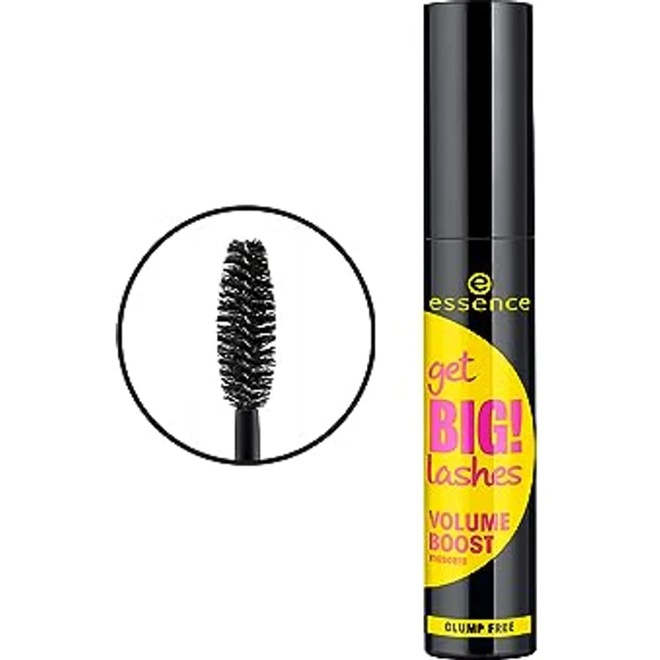 essence get BIG! lashes VOLUME BOOST mascara, Wimperntusche, klumpenfrei, schwarz, schwunggebend, definierend, verlängernd, volumengebend, vegan, ohne Parfüm, ohne Alkohol (12ml) – Bild 4