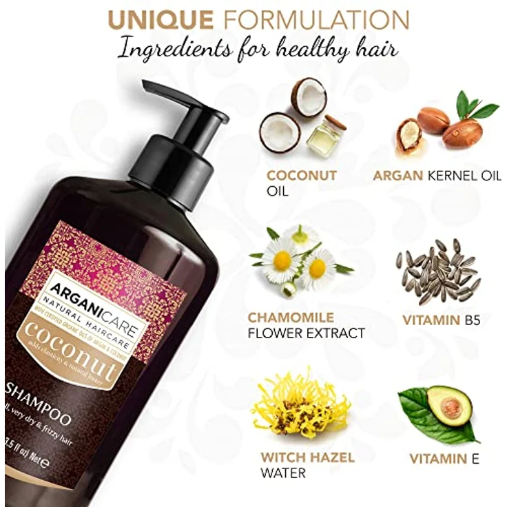 ArganiCARE Haarshampoo Coconut For Dull, Very Dry & Frizzy Hair 400 ml – Bild 4