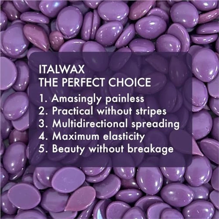 Italwax Wachsperlen Plum 1 kg Heißwachs – Bild 5