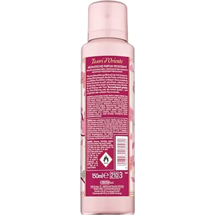 Tesori d'Oriente Aromatisches Parfum Deodorant "Ikigai", mit Kirschblüte und Reiswasser, 24h Schutz, Wellness-Ritual für Körper & Sinne, 150ml – Bild 2