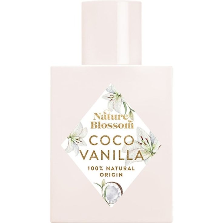 Nature Blossom Coco Vanilla Eau de Parfum Spray, Damenduft mit Kirschblüte und Kokosmilch, 50 ml, romantisches Design in Rosé