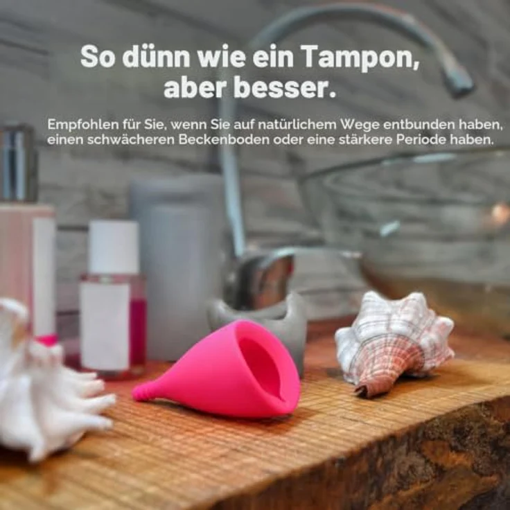 Intimina Lily Cup B Menstruationstasse, 32 ml, umweltfreundlich, hypoallergen, geeignet für Sport und Schwimmen – Bild 2