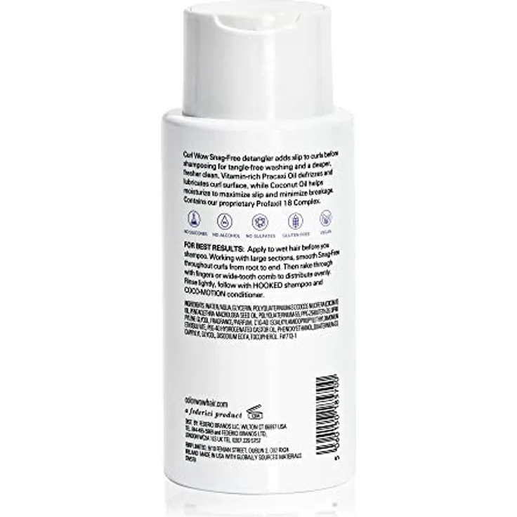 Color Wow Pre-Shampoo Detangler "Snag Free", Locken-Shampoo Curl Wow spendet Feuchtigkeit, Anti-Frizz Haarkur Treatment für Lockiges Haar, 295ml – Bild 2