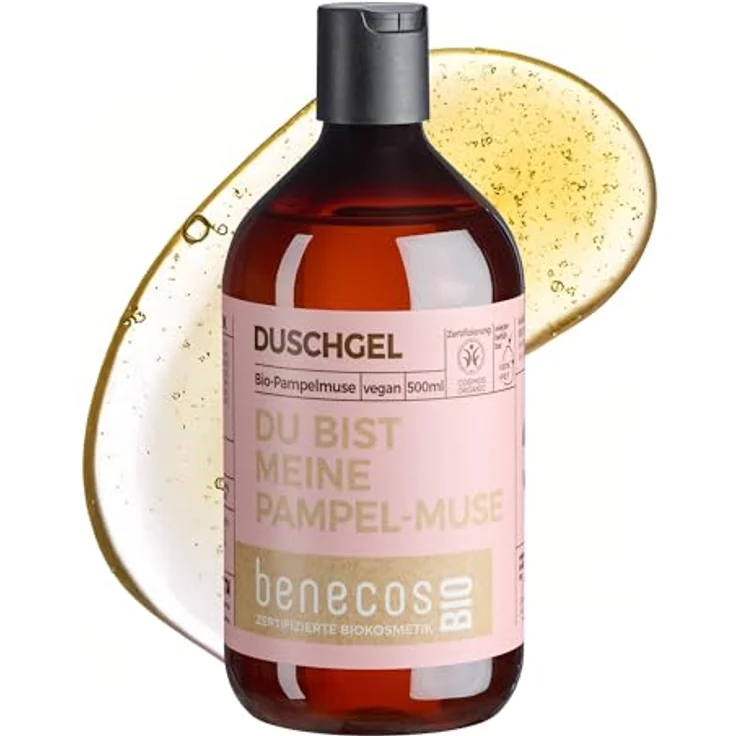 benecos Grapefruit Duschgel 500 ml mit Bio-Pampelmusenöl und Bio-Apfelsaft, dermatologisch getestet – Bild 1