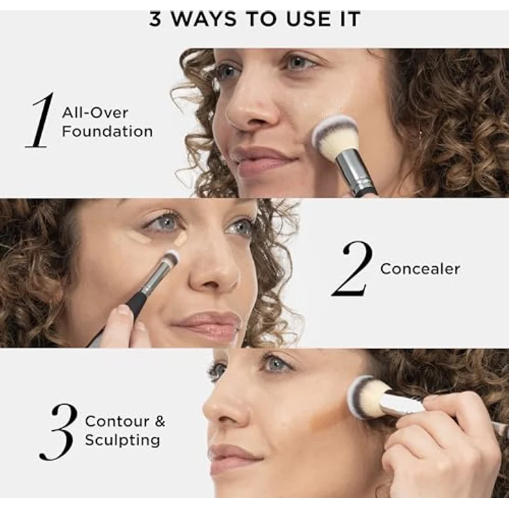 It Cosmetics, Schminkpinsel, Heavenly Luxe Dual Airbrush Concealer Brush, #7 China, Concealer Brush – Bild 6