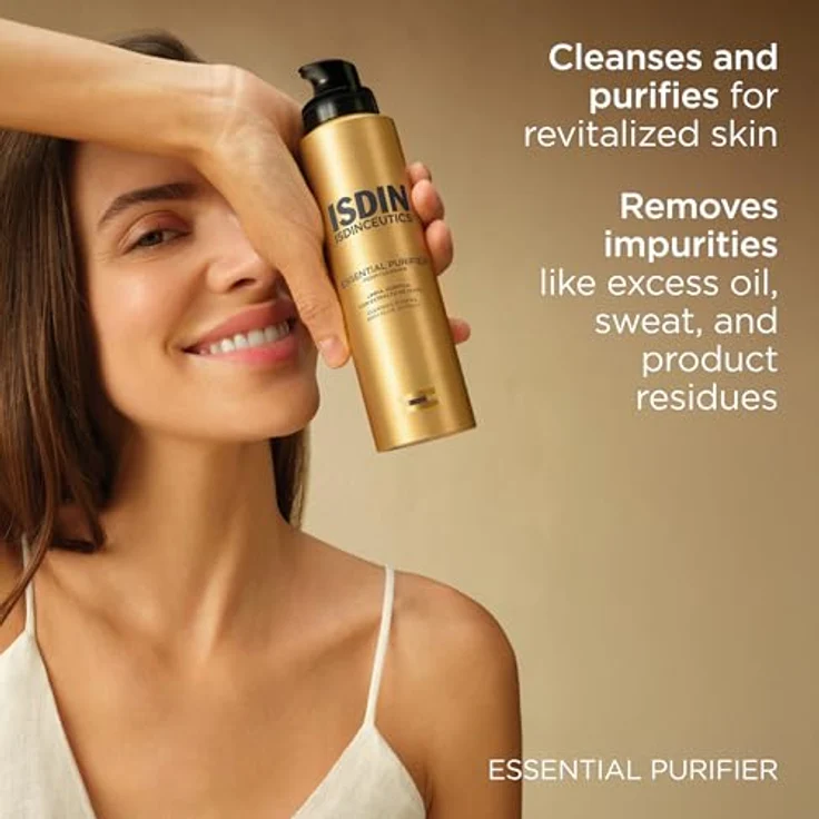 Isdin Isdinceutics Essential Purifier, Gesichtsreinigungsschaum, 150 ml - sanft und effektiv, entfernt Unreinheiten, für tägliche Anwendung – Bild 4