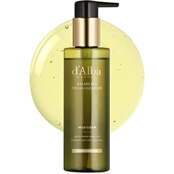 d'Alba Mild Skin Balancing Vegan Cleanser, feuchtigkeitsspendendes Reinigungsgel mit beruhigender Wirkung, 200 ml – Bild 1