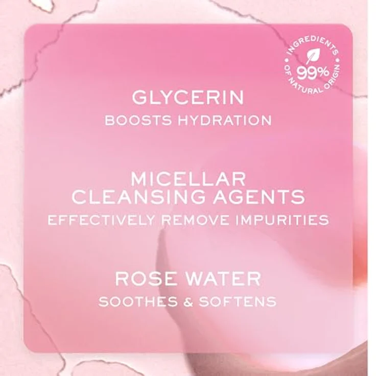 Nuxe Very Rose Soothing Cleansing Micellar Water, Mizellenwasser für Damen mit Rosenextrakt, 200 ml – Bild 4