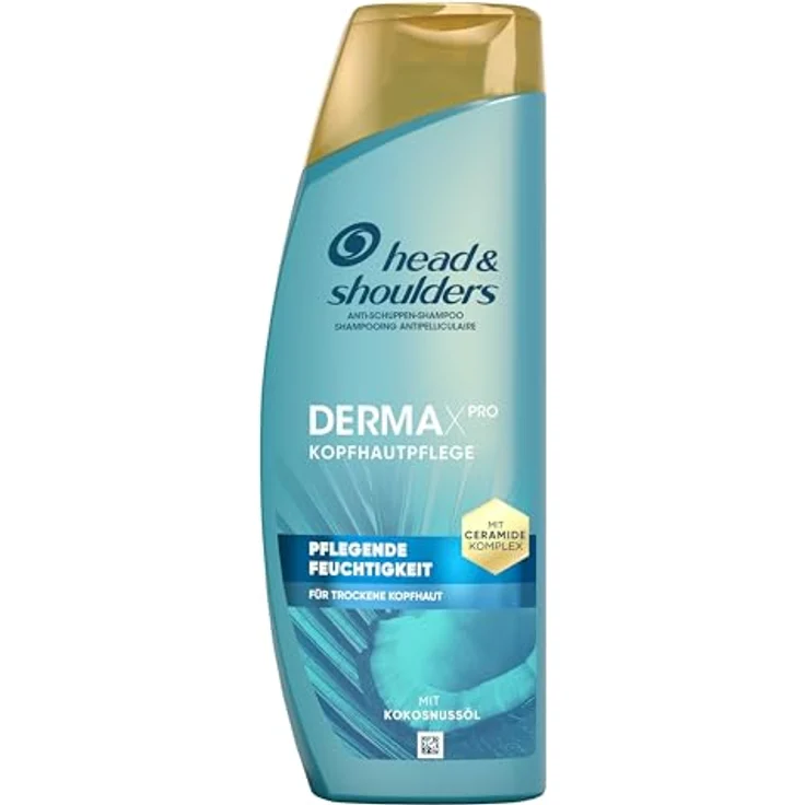 Head & Shoulders DermaXPro Pflegende Feuchtigkeit Anti-Schuppen-Shampoo 400ml mit Kokosöl und Ceramide-Komplex; 72H Feuchtigkeit für Trockene Kopfhaut, Marke - Head & Shoulders – Bild 1