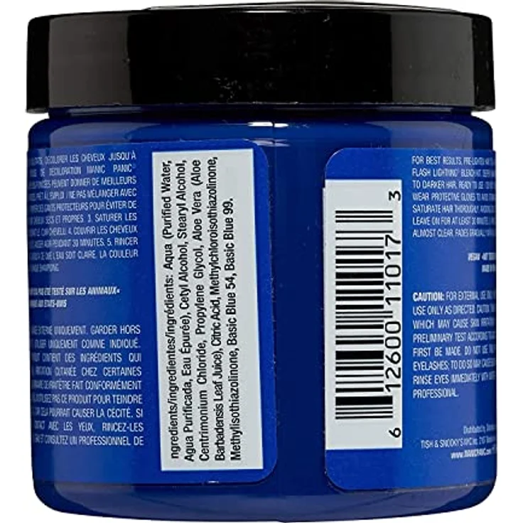 Manic Panic Bad Boy Blue Classic Creme, 118ml vegane und tierversuchsfreie halbpermanente Haarfarbe in Blau, mischbar für individuelle Farbtöne – Bild 2