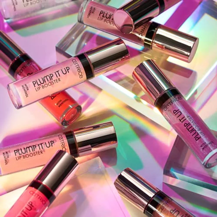 Catrice Plump It Up Lip Booster, Lipgloss, Lip Gloss, Nr. 010 Poppin' Champagne, transparent, kühlend, Färbeeffekt, vergrößernd, glänzend, schimmernd, vegan, ohne Alkohol (3,5ml) – Bild 5