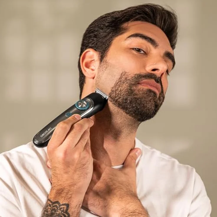 Cecotec Barbero Precisioncare, Multigrooming Trimmer mit 5 Längenschritten, kabellos, nass- und trockenanwendbar, Schwarz – Bild 8