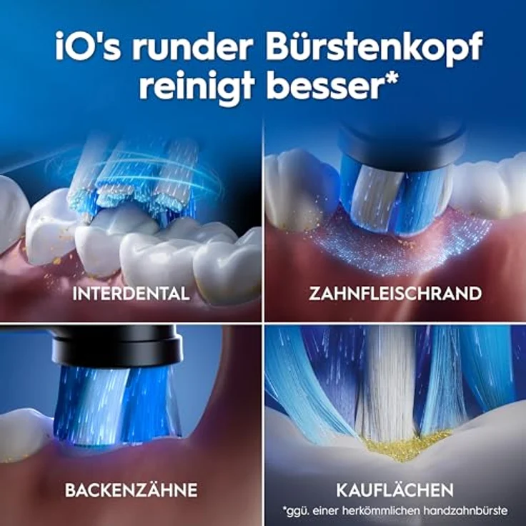 Braun Oral-B iO Series 3 Plus Edition, Elektrische Zahnbürste mit 3 Aufsteckbürsten, 3 Putzmodi, Schwarz – Bild 15