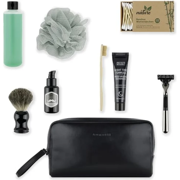 Bugatti Necessaire Kulturbeutel Romano 4014 Schwarz (3 l) – Bild 4