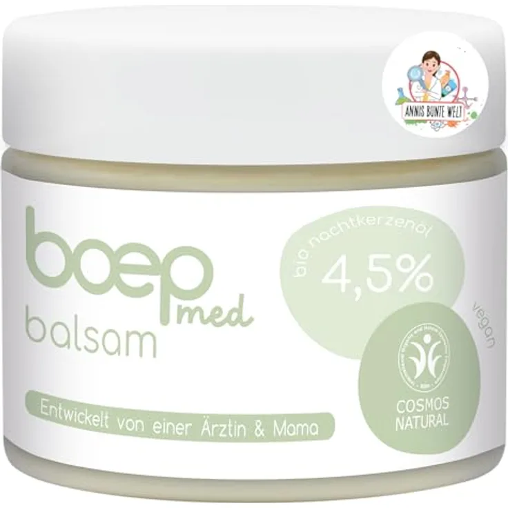 boep med Balsam, vielseitige Anwendung als Lippenbalsam, Brustwarzensalbe und Wind & Wettercreme, 50ml, vegan und von Hebammen empfohlen