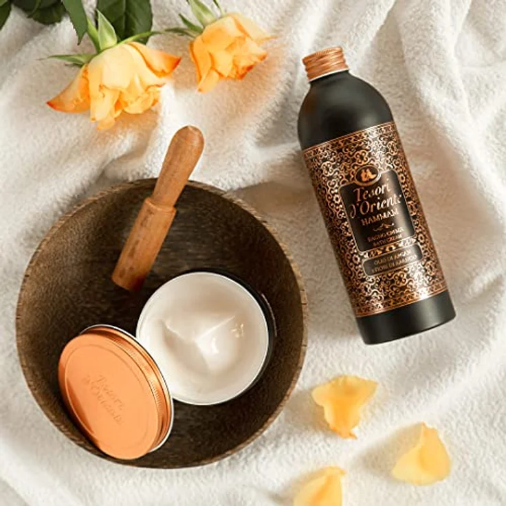 Tesori d'Oriente Körpercreme 'Hammam', 300 ml, aromatische Bodylotion mit Argan-Öl und Orangenblüte, feuchtigkeitsspendende Body Butter für Körper und Sinne – Bild 4