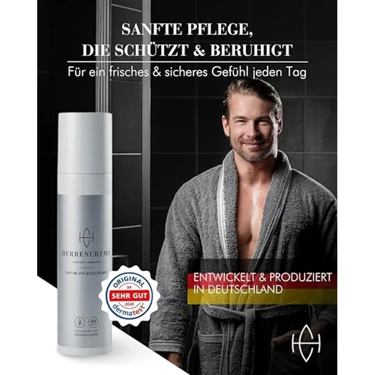 MW19 Skincare GmbH Herrencreme Intimpflegecreme, 75ml, feuchtigkeitsspendend, mit Mikrosilber, für gesunde Körperpflege – Bild 7