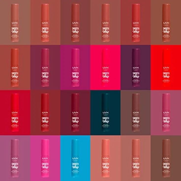 NYX Professional Makeup Smooth Whip Matte Lip Cream, pflegender Lippenstift mit hoher Pigmentierung und Shea- sowie Kakaobutter, 4 ml, Farbe FAUX FUR – Bild 10