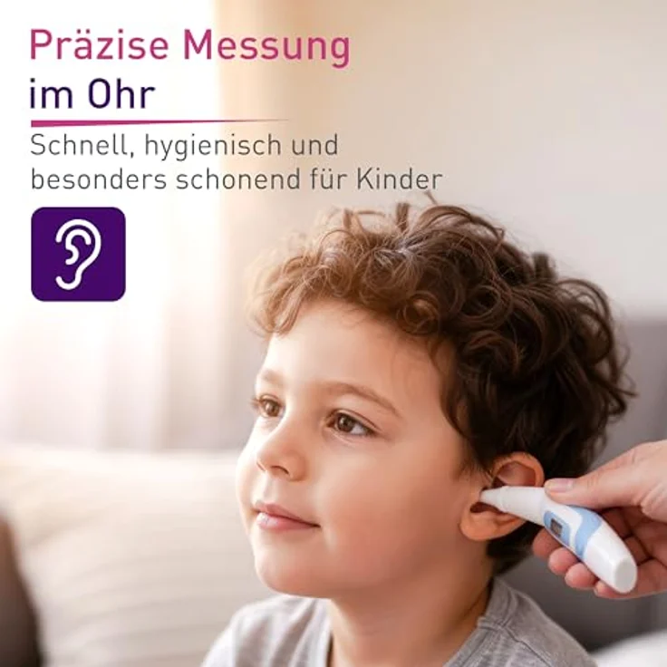 Berührungsloses Ohr-Thermometer SC 8172 zum kontaktlosen Fiebermessen – Bild 3