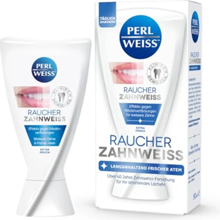 Perlweiss Raucher Zahnweiss 50 ml mit Whitening-Effekt für weißere Zähne – Bild 2