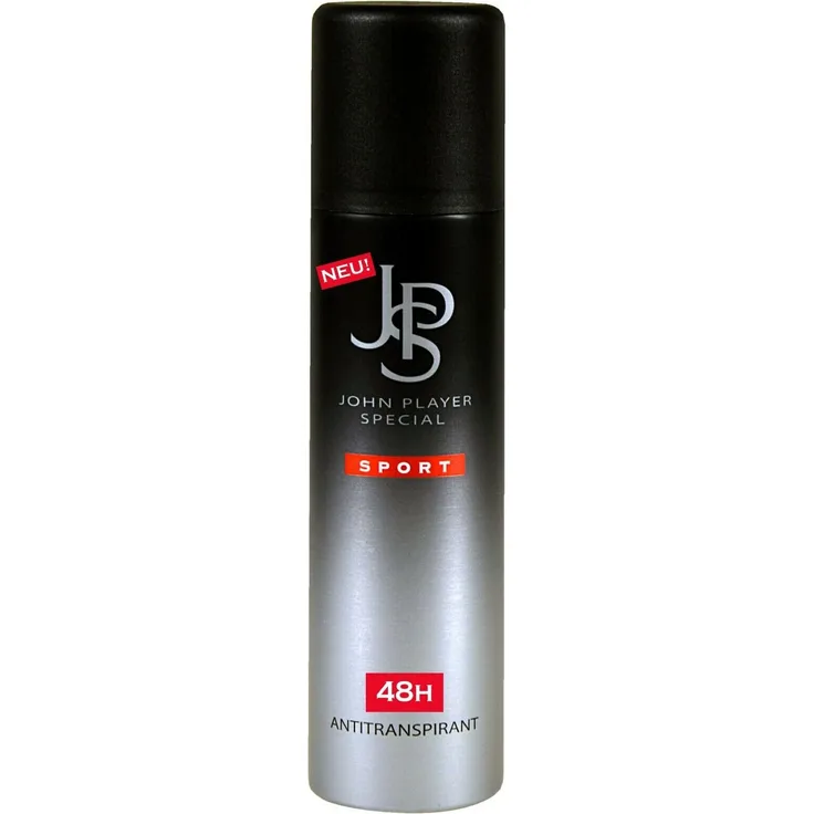 John Player Special JPS Sport, 48h Antiperspirant Deodorant Spray, 150ml, wirksamer Schutz gegen Schweiß und Körpergeruch