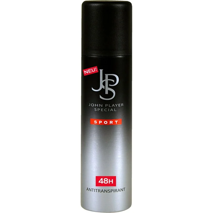 John Player Special JPS Sport, 48h Antiperspirant Deodorant Spray, 150ml, wirksamer Schutz gegen Schweiß und Körpergeruch
