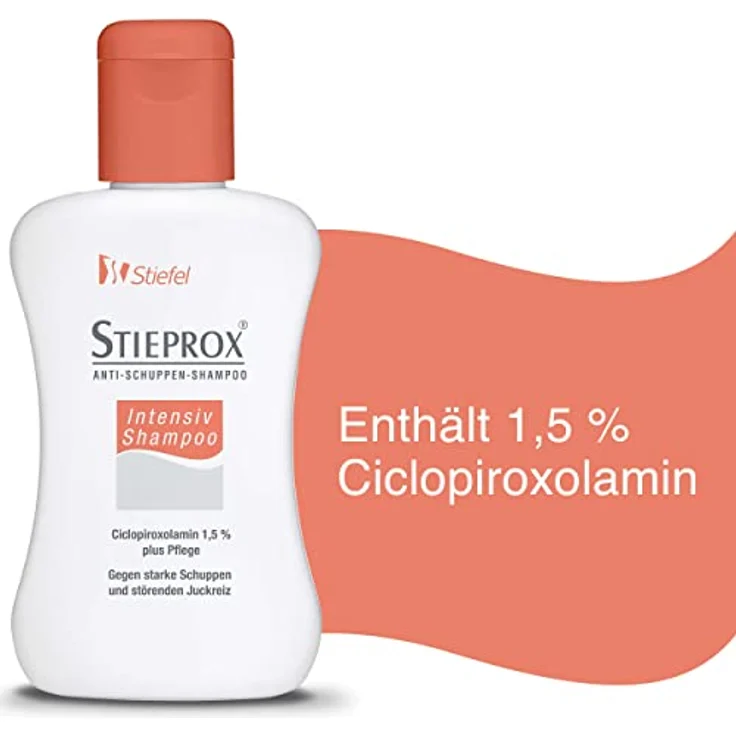 STIEPROX Stieprox Intensiv Shampoo, Ciclopiroxolamin 1,5 % plus Pflege, 100 ml, gegen starke Schuppen und störenden Juckreiz – Bild 5